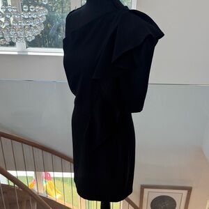 IRO Elegant Black One-Shoulder Dress